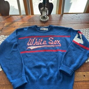 Vintage (1970’s) Sox Sweater.  Officially Licensed Product By Cliff Engle LTD.